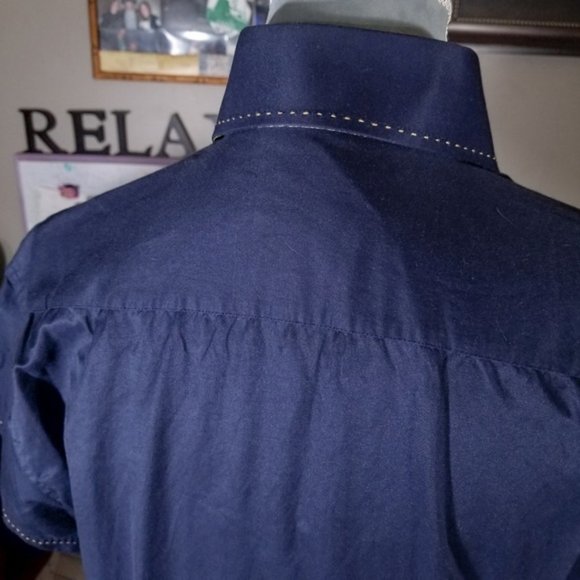 Bespoke Short Sleeve Casual Button Up Shirt - Picture 4 of 8